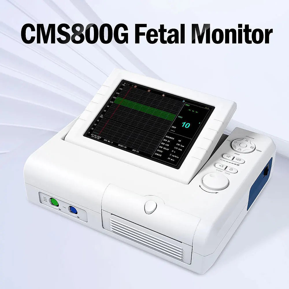 CONTEC CMS800G Fetal Monitor Prenatal Heart FHR TOCO Fetal Movement Ultrasound (Twin Probe Choice）