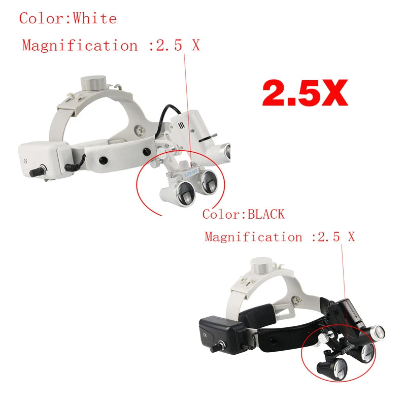 ENT Headlight 5W LED Lamp For Dental Loupes Surgical Loupes Surgery Light Lamp For Dentist Medical Light Dentistry